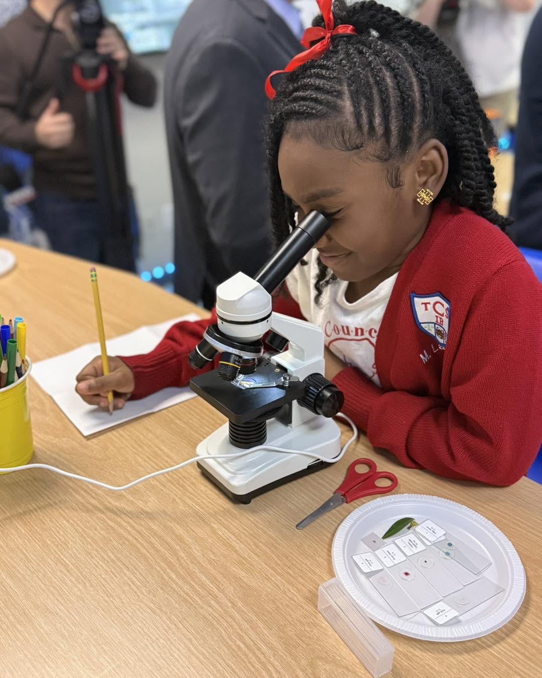 Club members participating in DIY STEM