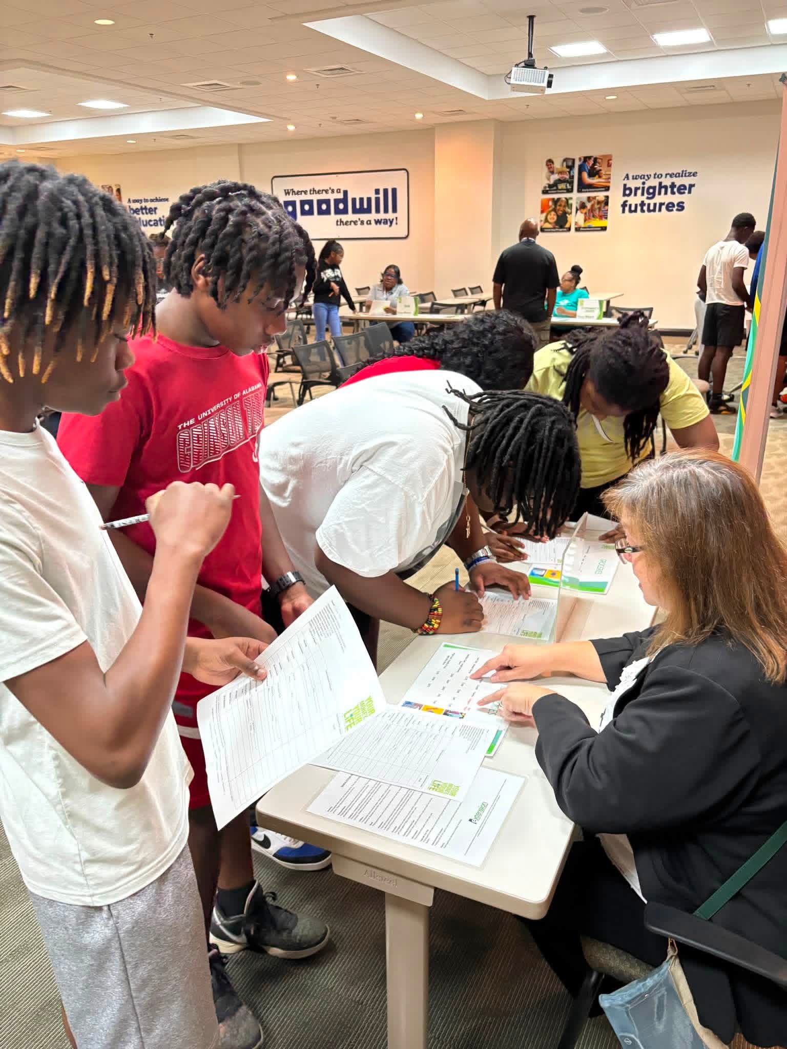 Club members participating in Money Matters