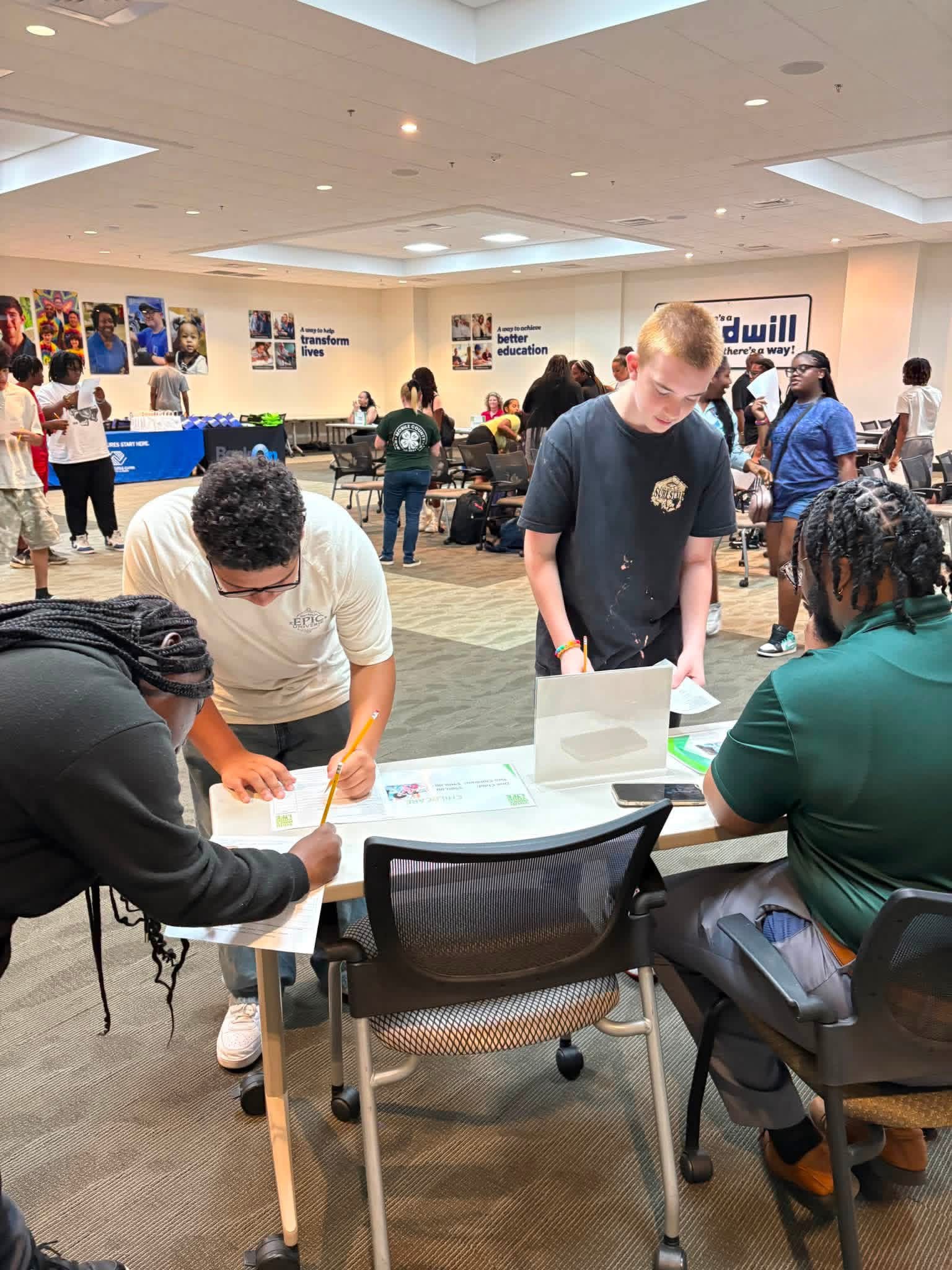 Club members participating in Money Matters