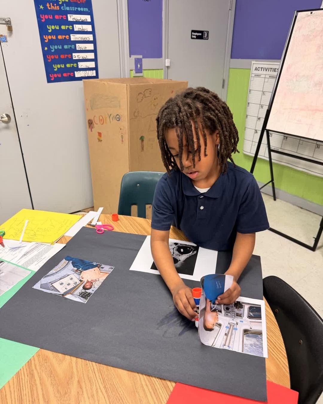 Club members building academic skills