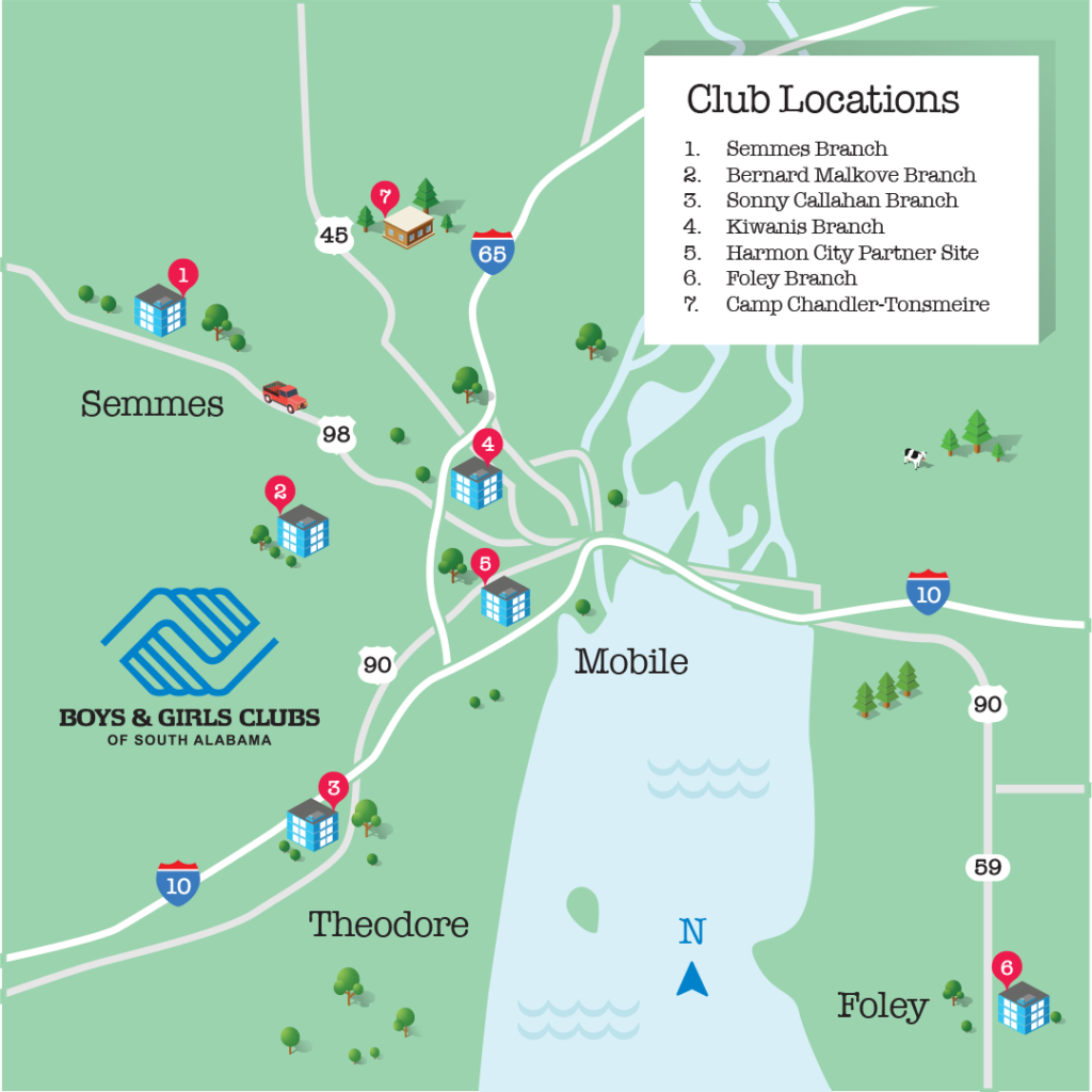 Club Location Map